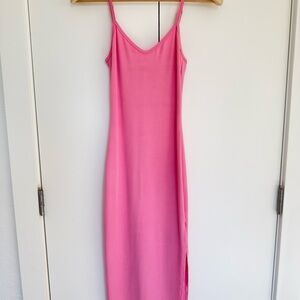 S.L. Fashions Vibrant Pink Midi Dress